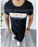 Tricou barbati negru slim fit B5463 O6-5.2